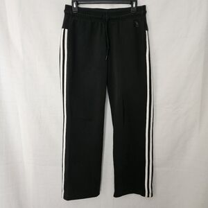adidas Black Joggers with White Stripes